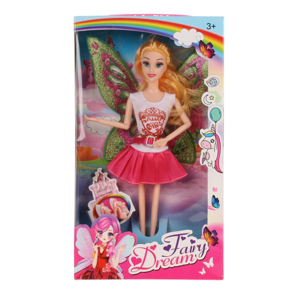 Кукла тип Модница на шарнирах с крыльями 32см, коробка 279A-3