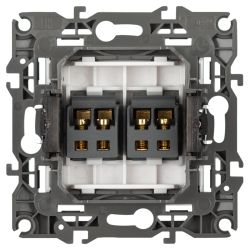 Розетка ЭРА Серия 12 12-3112-01М аудио двойная, белый матовый