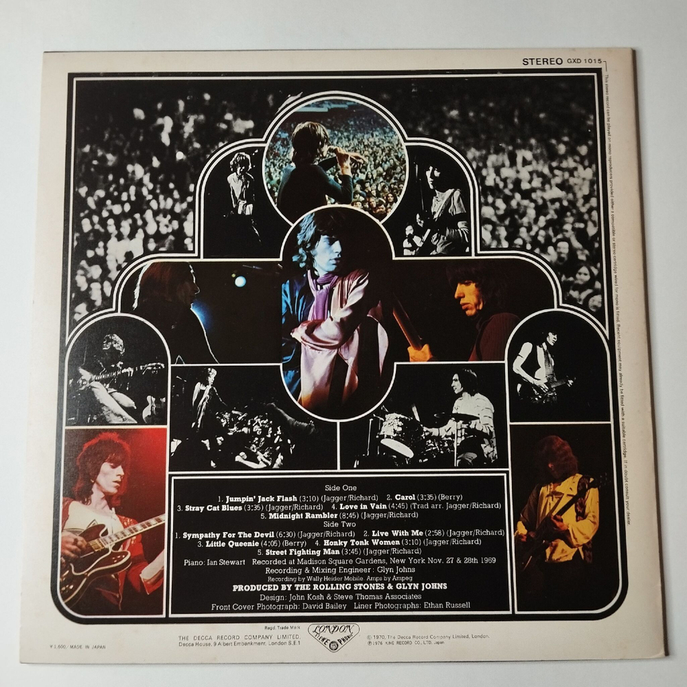 Винтажная виниловая пластинка LP The Rolling Stones Get Yer Ya Ya Out (Japan 1976) (No Obi)