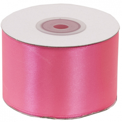 Лента Атласная 5см*22,85м Розовая 1 рул
