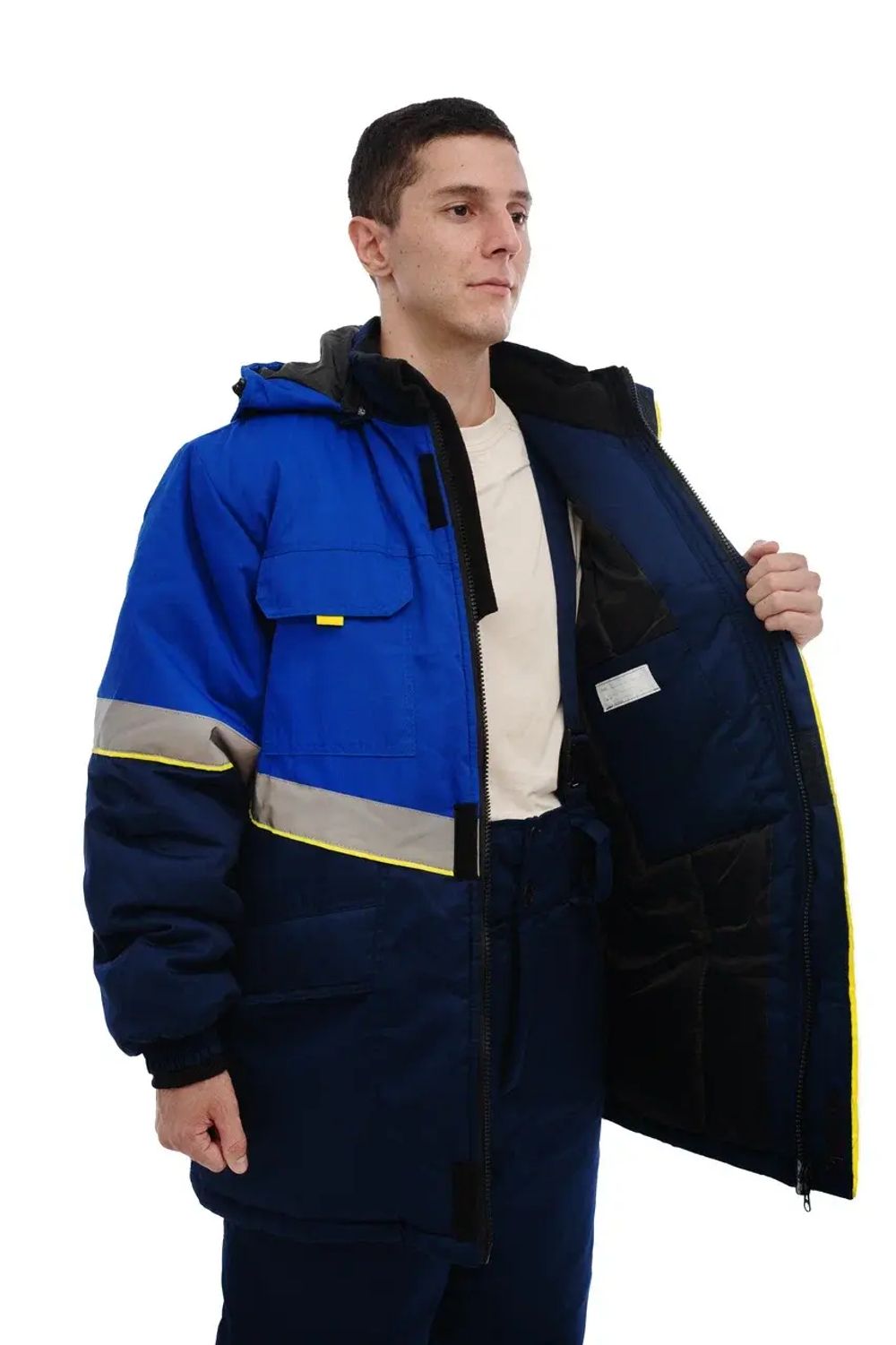 Куртка зимняя Северная широта цв.синий/васильковый