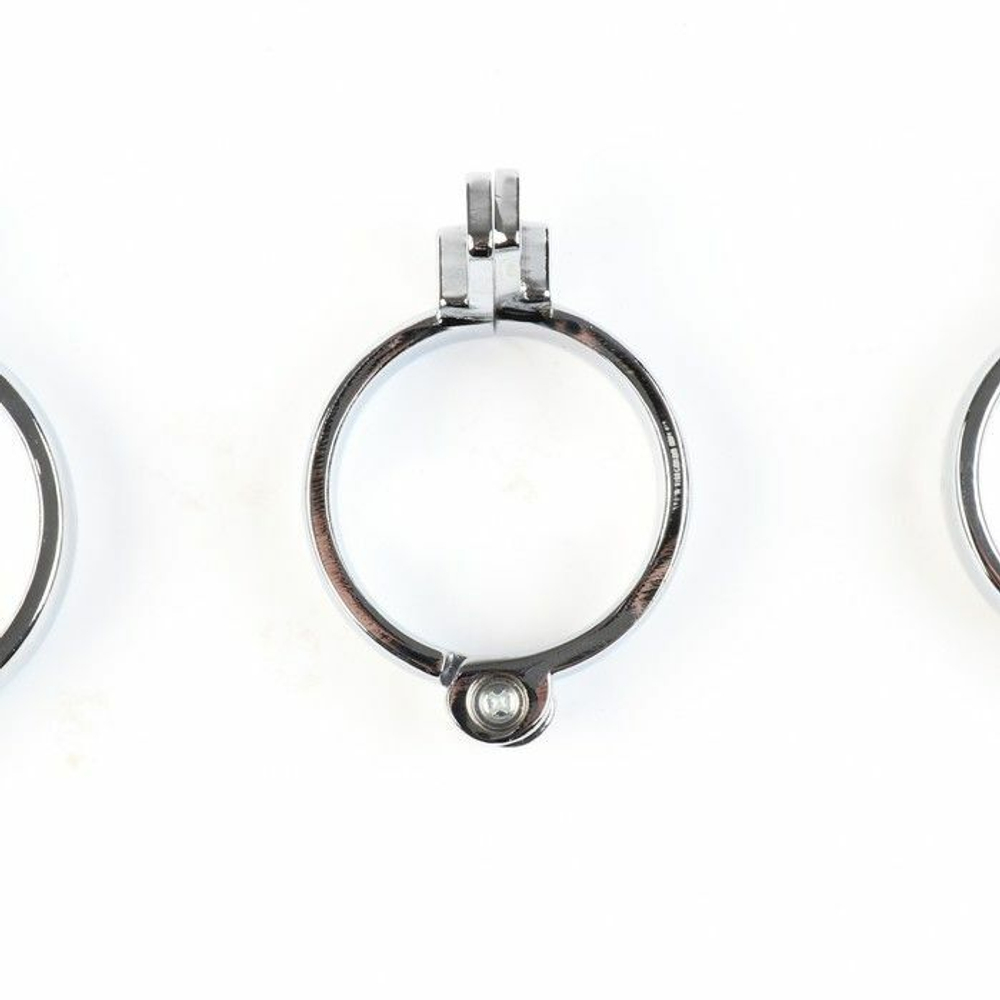 Серебристый мужской пояс верности «Клетка целомудрия № 2» (Цвет: серебристый)