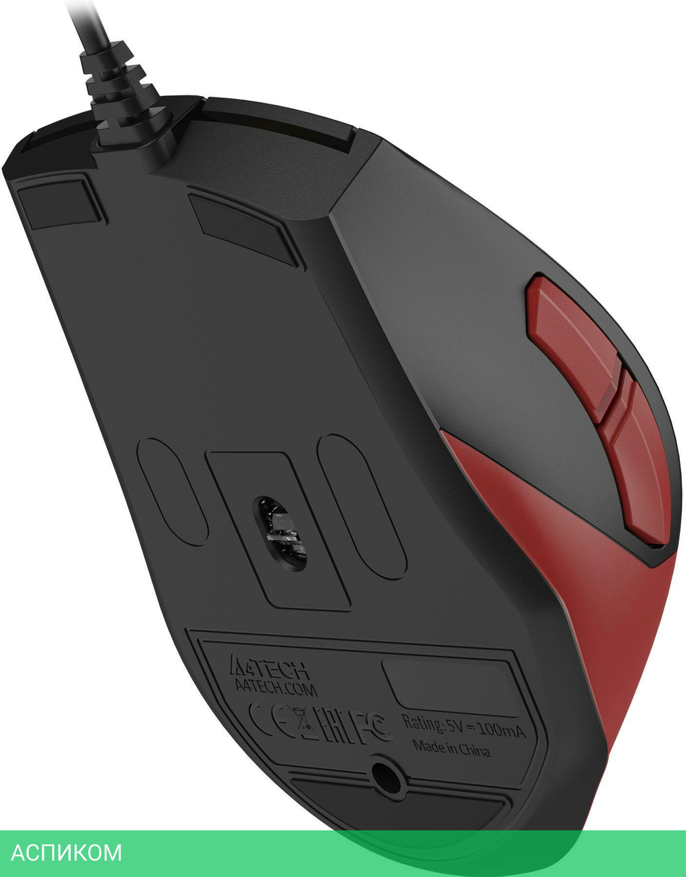 Мышь A4Tech Fstyler FM45S Air красный/черный/Sports Red