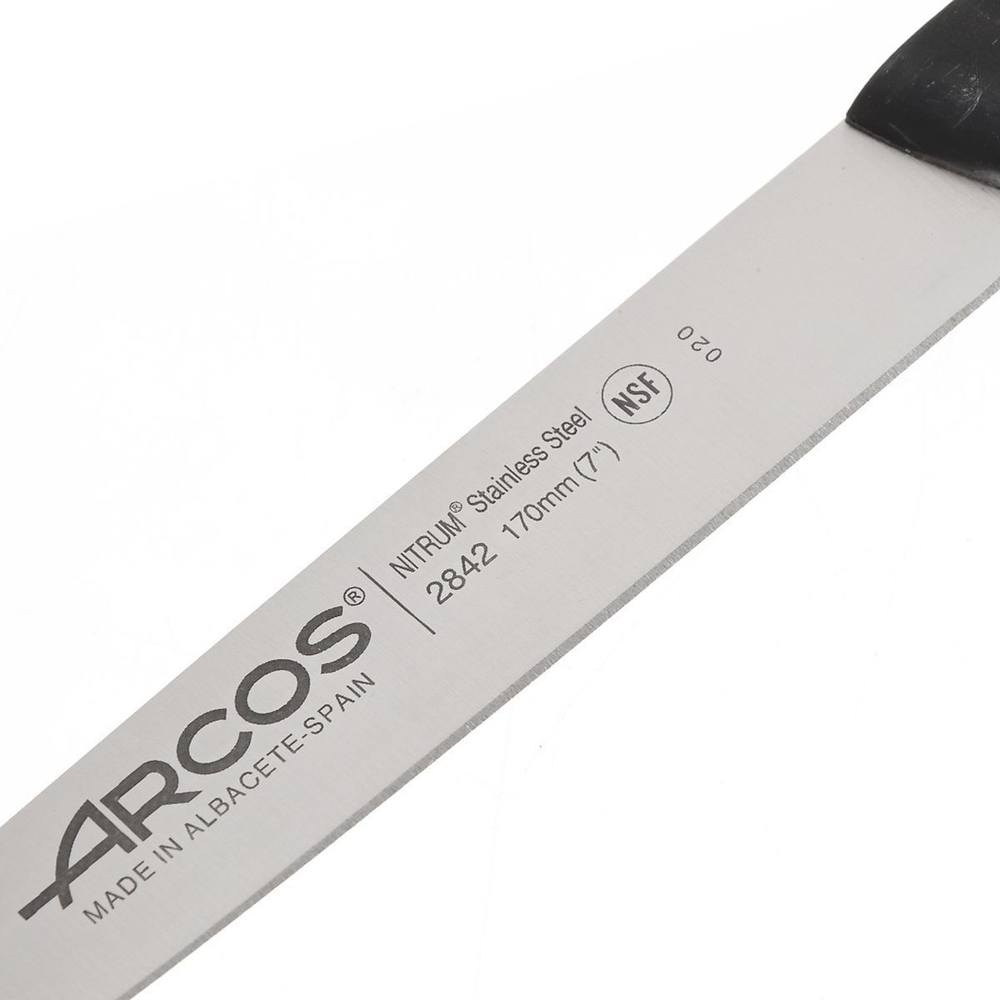 Нож кухонный Arcos, Universal, филейный, нерж сталь, 17 см, рук пласт, 2842-B