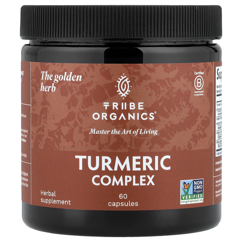 Tribe Organics, Комплекс с куркумой, 60 капсул