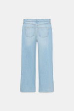 Z1975 Мини-джинсы с расклешенными брючинами и высокой талией - ZARA
