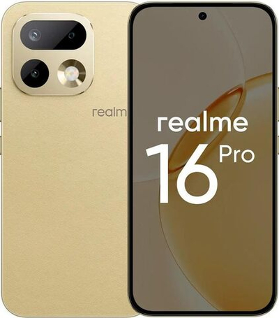6.78" Смартфон REALME 16 Pro 12/512Gb,  RMX5120,  NFC,  AMOLED,  144Гц,  7000мAч,  бежевый