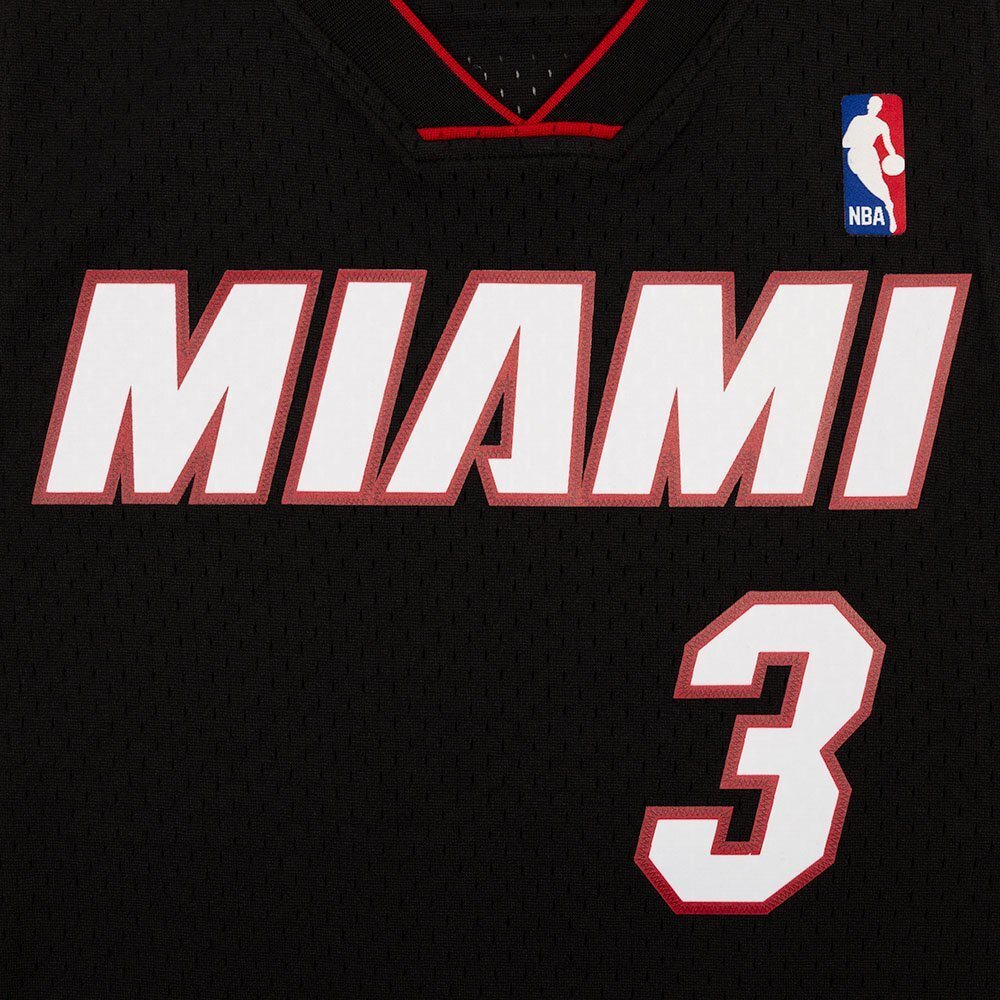 Баскетбольная джерси Mitchell&Ness NBA Black Jersey Heat 2012 Dwyane Wade T-shirt Black