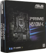 Мат. плата ASUS PRIME H510M-K (RTL) LGA1200 &lt;H510&gt; PCI-E Dsub+HDMI GbLAN SATA MicroATX 2DDR4