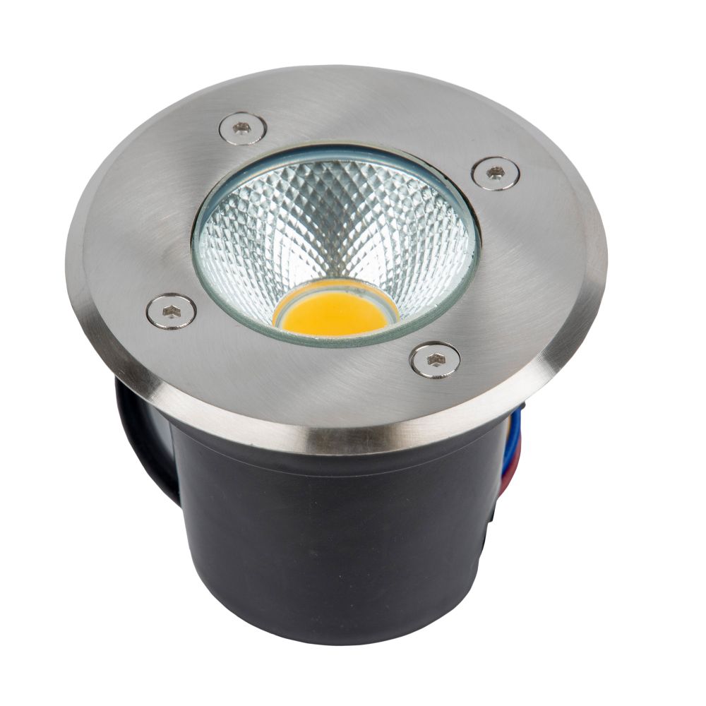 ULU-B14A-6W-2700K IP67 GREY Светильник светодиодный тротуарный. Архитектурный встраиваемый. Теплый белый свет 2700К. Корпус серый. TM Uniel