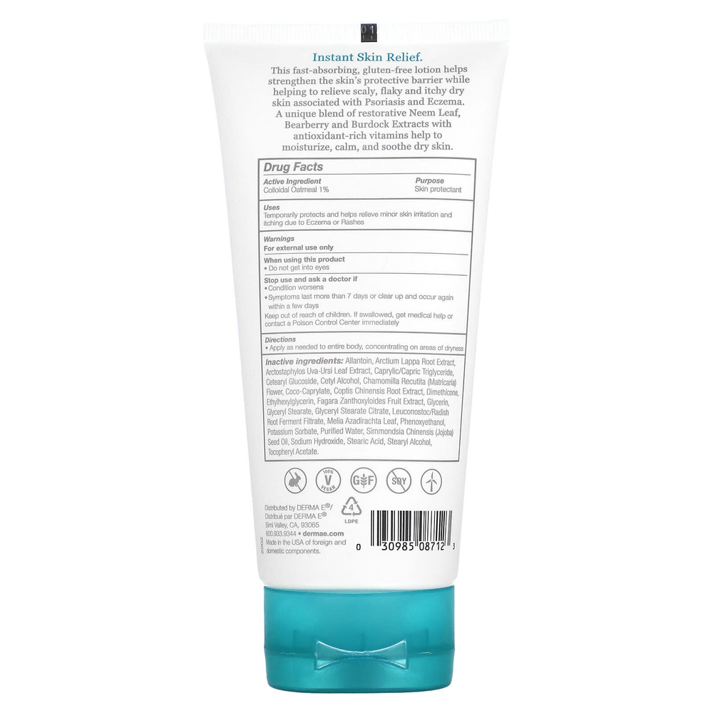 DERMA E, Лосьон для снятия экземы, 175 мл (6 жидк. унц.)