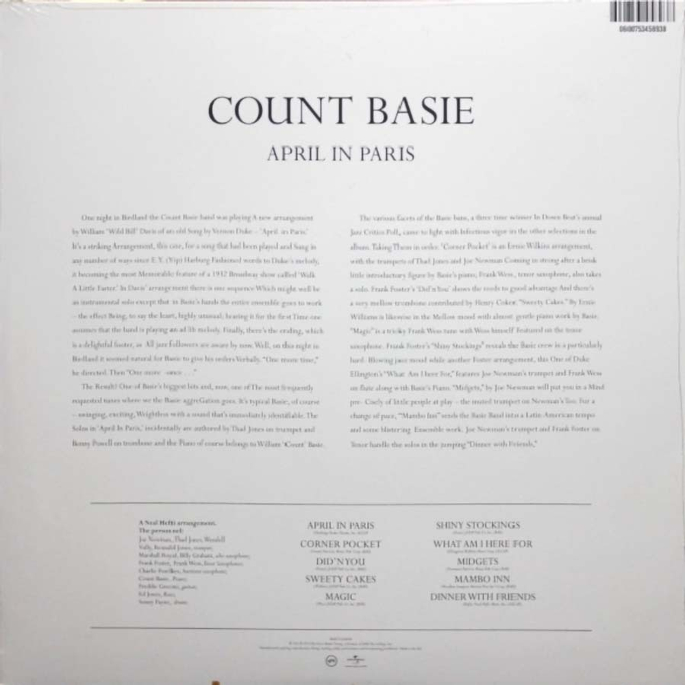 Count Basie Orchestra / April In Paris (LP)
