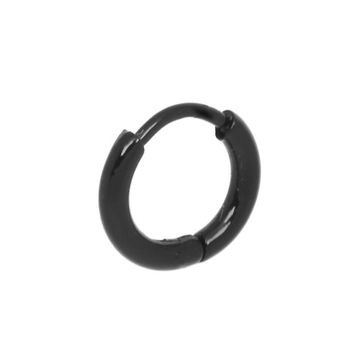 Серьга кольцо черное (2,0*8 мм)