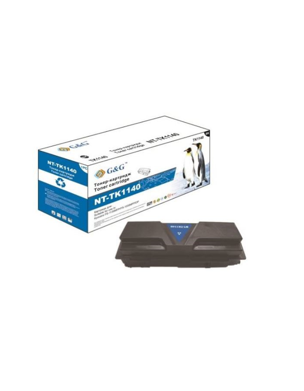 G&G toner cartridge for Kyocera FS-1135MFP/M2035DN/M2535DN 7 200 pages with chip TK-1140 1T02ML0NLC гарантия 12 мес.