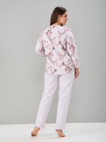 Костюм с брюками КБ-71/бежмеланж-кофецветы