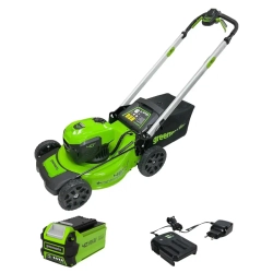 Аккумуляторная газонокосилка Greenworks GD40LM48SPK2 (1 x 2 Ач, ЗУ) 2517407UA