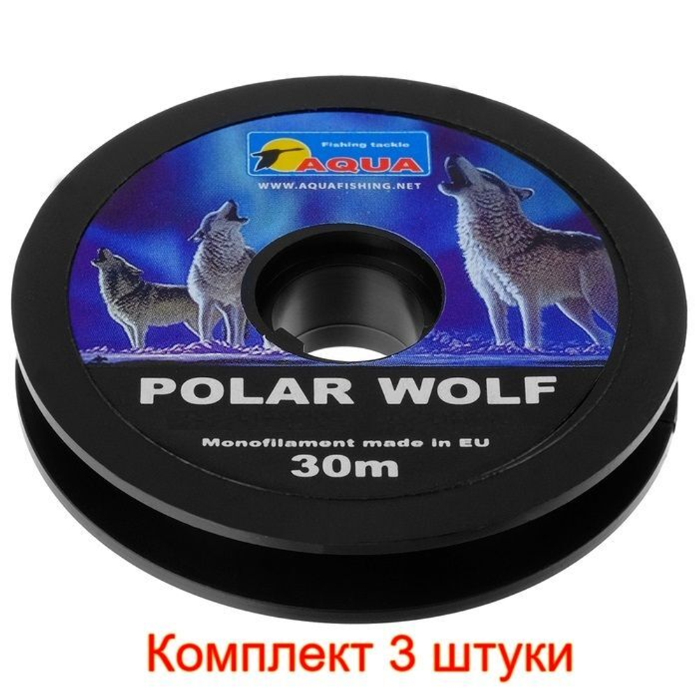 Леска зимняя рыболовная Polar Wolf 0,10mm 30m, 1 штука