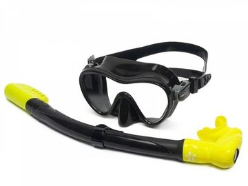 Набор маска+трубка Sargan Агидель Black Type черный/черно-желтый