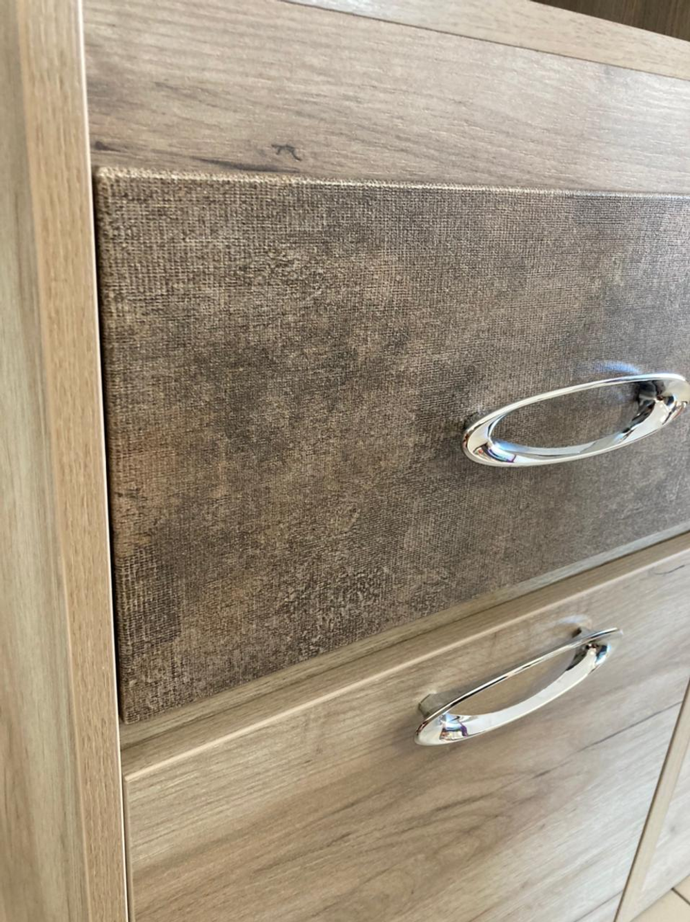 Стеллаж полуоткрытый Дакота серый крафт/тиз серый