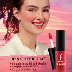flormar Lip & Cheek Tint - Жидкие румяна для губ и щек, 6,7 ml