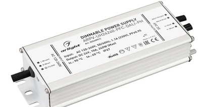 Блок питания ARPV-UH24240-PFC-DALI-PH (24V, 10.0A, 240W) (Arlight, IP67 Металл) 025689(1)