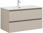 Тумба с раковиной Aquanet Вега 2.0 337944/330432 90 бежевый