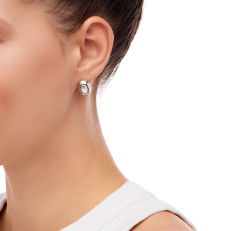 Серьги Мятые