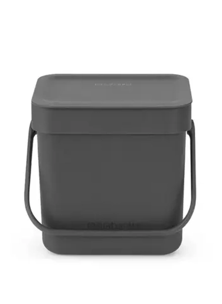 Brabantia Контейнер для мусора Sort & Go 3 л серый