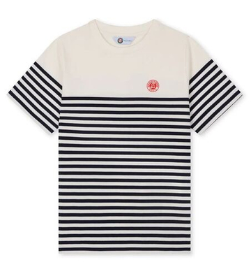 Женская футболка Roland Garros Heritage Tara - белый/темно-синий