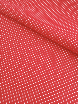 Ткань бязь плательная, рис. "Горох 2мм", ширина 150 см, арт. 040