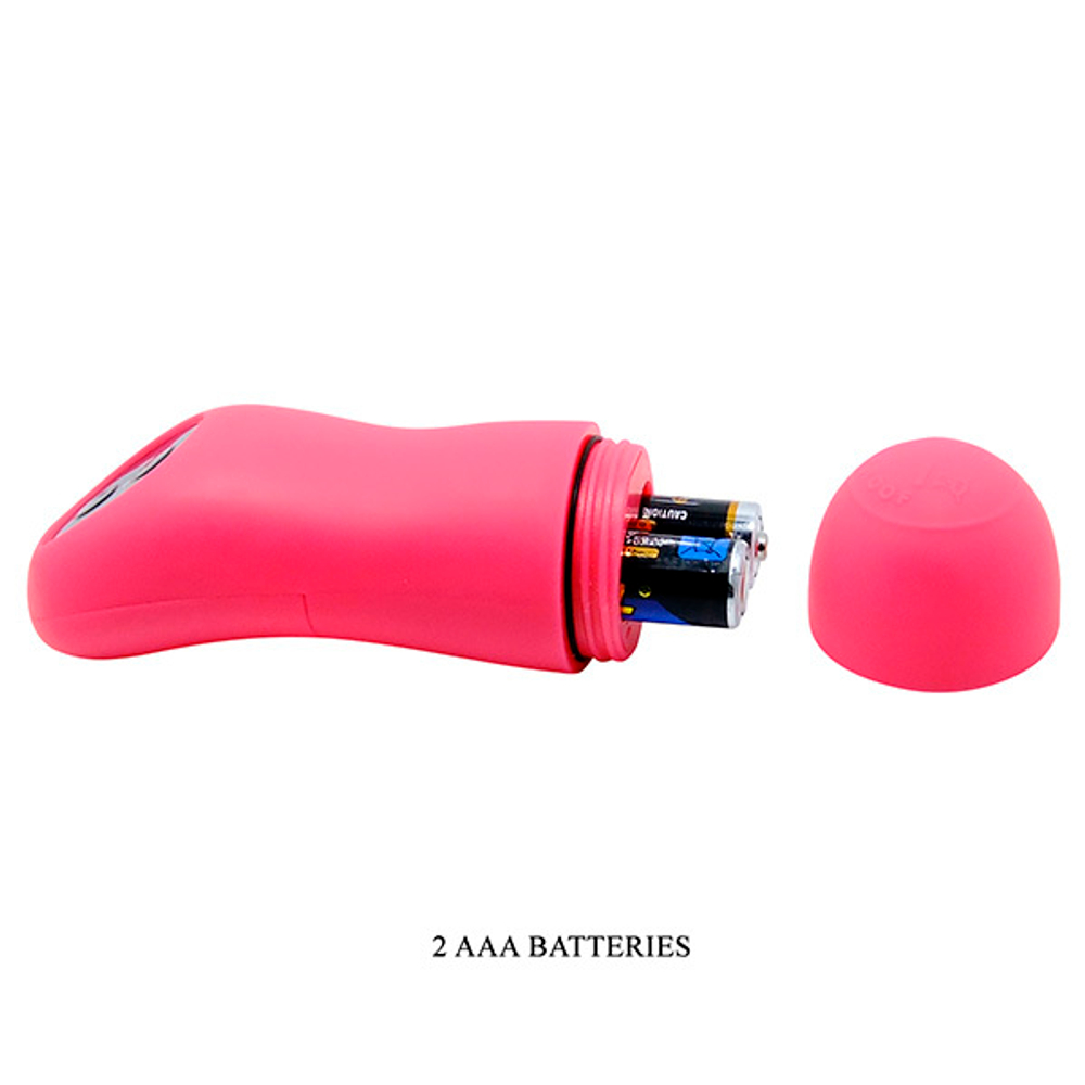 Розовый вибратор для стимуляции клитора и точки G Pretty Love Fancy Clamshell BI-014368W