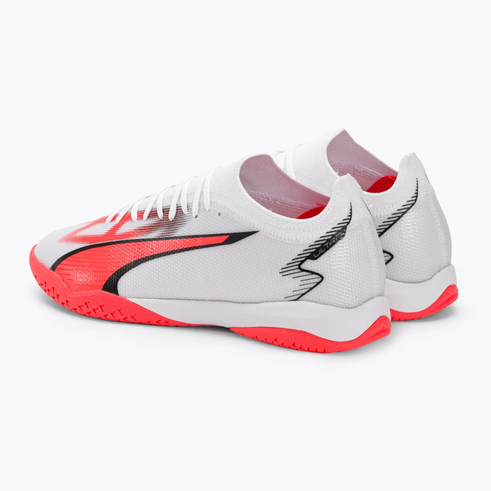 Футзалки PUMA Ultra Match IT puma white/puma black/fire orchid
