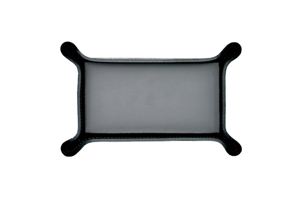 Лоток фигурный Premium из кожи Full Grain Black/ черный