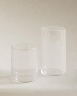 Zara Home стакан из стекла, цвет прозрачный, 10 см · 0254/401