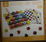 Конструктор деревянный с болтами 27 дет + карточки, коробка C-41951