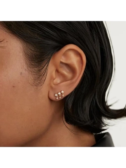 Одиночная серьга Sol серебро 925 пробы покрытое золотом