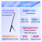 14" Портативный сенсорный монитор VCHANCE AQ14T 2240x1400, IPS, 2K, 60 Гц