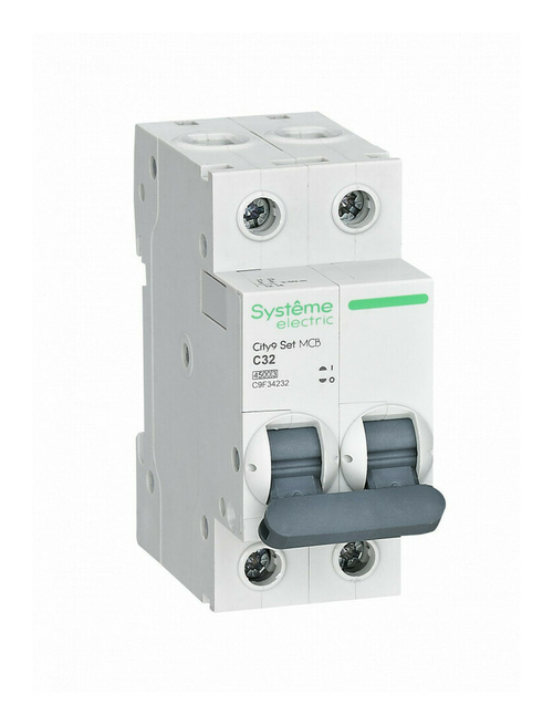 SE City9 Set Автоматический выключатель (АВ) С 32А 2P 4.5kA 230В