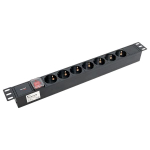 Блок розеток 19", 7 розеток EKF TRP-HPD-LS-10A-7SH-C14