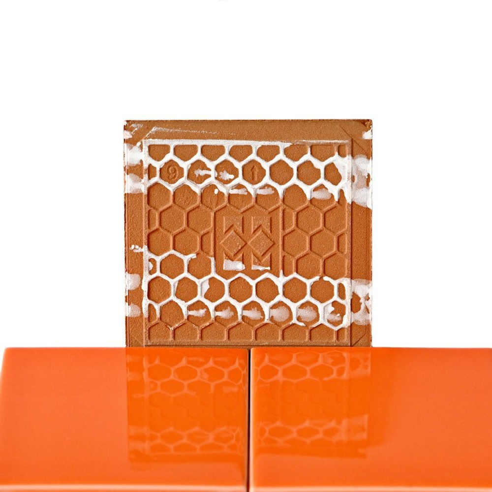 Плитка настенная Mini Tile Orange glossy 99x99х7 мм