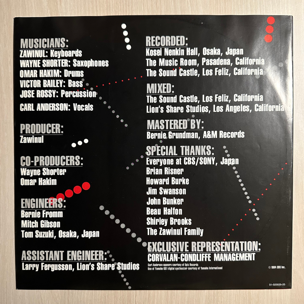 Weather Report - Domino Theory (Голландия 1984г.)