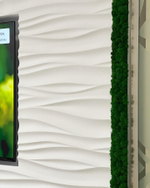 Вертикальное озеленение стабилизированным мхом и растениями офиса компании «Оазис-Сити»