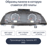 Светодиодная плата для панели ГАЗ/УАЗ (Универсальные) (индивидуальный заказ по цветам)