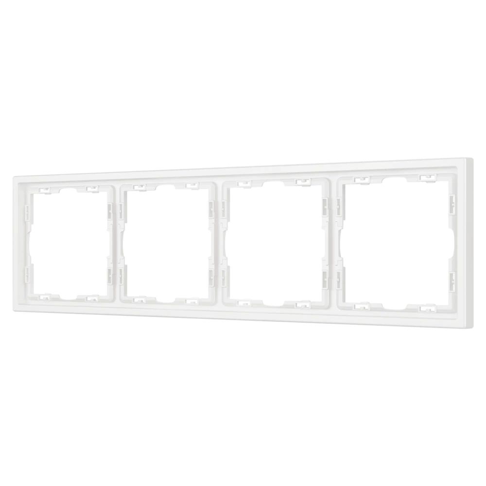 Рамка пластиковая FRM-NOBE-SFPL-4-WH (Arlight, Белый кварц) 054223