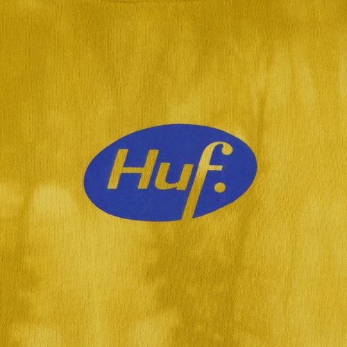 Толстовка мужская HUF Relax Tiedye артикул:PF00345-YELLW - купить в магазине Дайс
