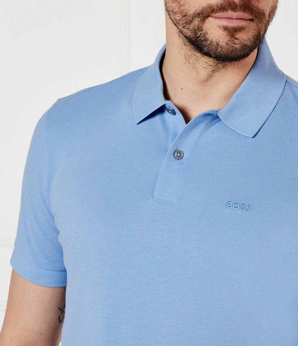 поло pallas BOSS BLACK - голубой(50468362)