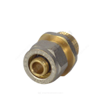 Муфта МП латунь никель обжим Дн 26х3/4" НР ГОСТ 32415-2013 7001 Aquasfera 7001-05