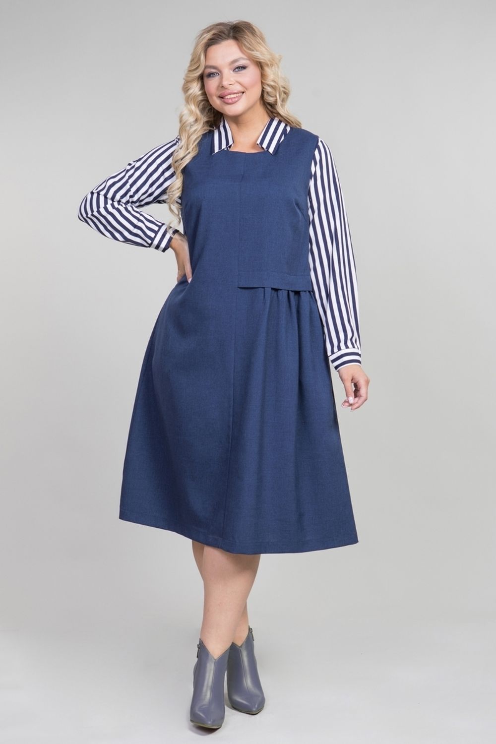 Сарафан 914 коричневый Novita (Акция)