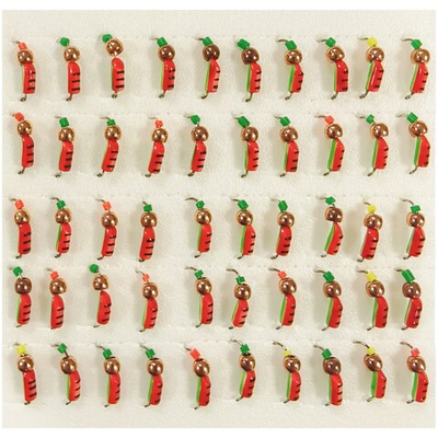 Мормышки Столбик d 3мм. 0.6гр. Вольфрам. Латунный шар З/К (набор 10 штук)