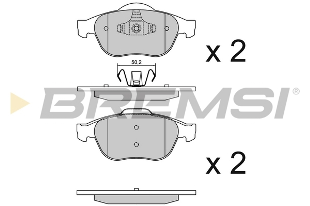 BREMSI - BP3356-BMS - Brake Pad Set, disc brake